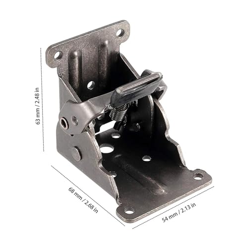 Raccord de pied de table instable solution avec gousset pliant en fer