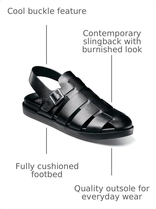 Image of Stacy Adams Men's Montego Slingback Buckle Sandal