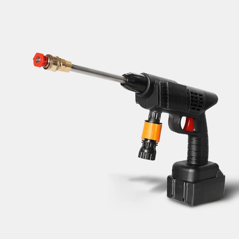 Cordless Pressure Washer, 48V 260W Portable Car Washing Gun with 6000mAh Battery, 45 Minutes Runtime, Copper and Plastic Construction