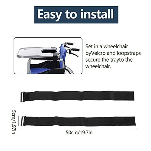 Dnysysj Removable Wheelchair Tray Table Dining Table Board With 2 Cup Holder For Disabled Eating Reading #TOP4