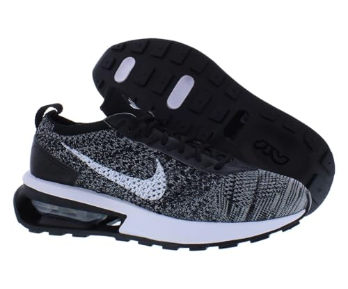 Nike Womens Air Max Flyknit Racer DM9073 001 (us_Footwear_Size_System, Adult, Women, Numeric, Medium, Numeric_5) Black/White