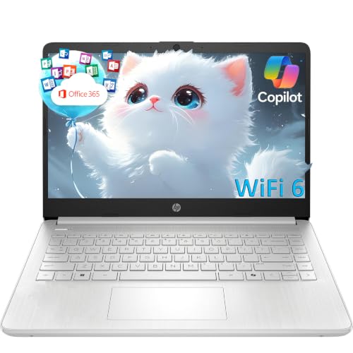 Image of HP Essential Laptop Computer for Student Daily Study, Microsoft Office 365, Intel N150, 4GB RAM, 128GB Storage, Long Battery Life & Fast Charging, Windows 11 Home, Natural Silver