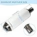 EOPOAYI 1.1 Inch Motorcycle Slip on Muffler for 125cc 110cc 4 Stroke Pit Dirt Bike CRF50 SSR Tao tao DB10 Coolster Baja, Universal 28mm Exhaust Silencer for ATV Mini Bike Quad 4 Wheeler Go Kart Parts