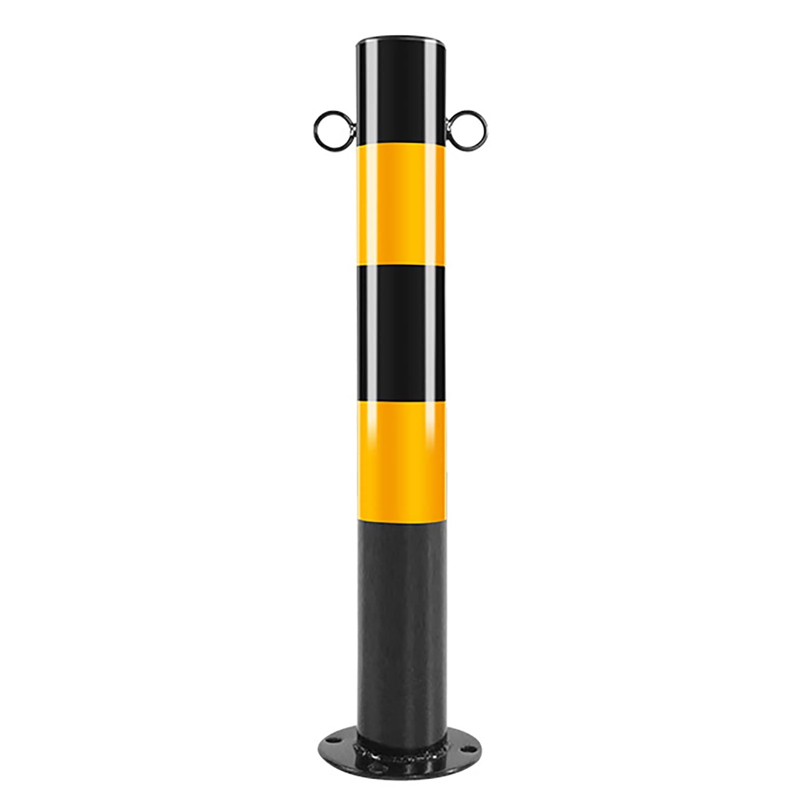 GHHVFEC 6pcs Steel Safety Bollards for Driveways Traffic Posts Ber Metal Security Posts 76x600mm Heavy-Duty Protection for Entrances and Parking Areas