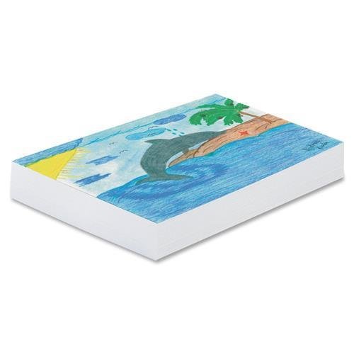 3407 Pacon Newsprint Paper - 500 Sheets 9" x 12" - 500 / Ream - White Paper
