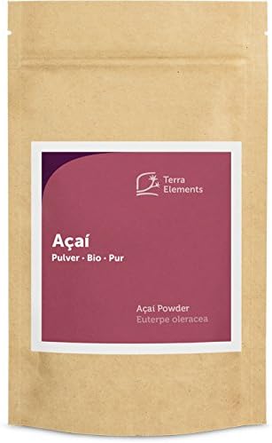 Terra Elements Organic Acai Powder 90g I Freeze-Dried I 100% Pure I Vegan I Raw Quality