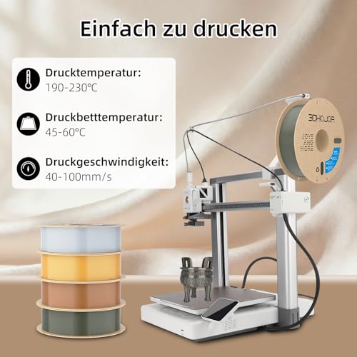 Image of 3DHoJor Silk PLA Filament 1.75mm, Silk PLA 3D Printer Filament, 2.2 LBS (1KG) Cardboard Spool, Fit Most FDM 3D Printer, Silk Bronze