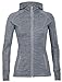 Produktbild Icebreaker Damen Quantum LS Zip Hood Jacke, Grau (Gritstone HTHR/Gritstone HTHR), L
