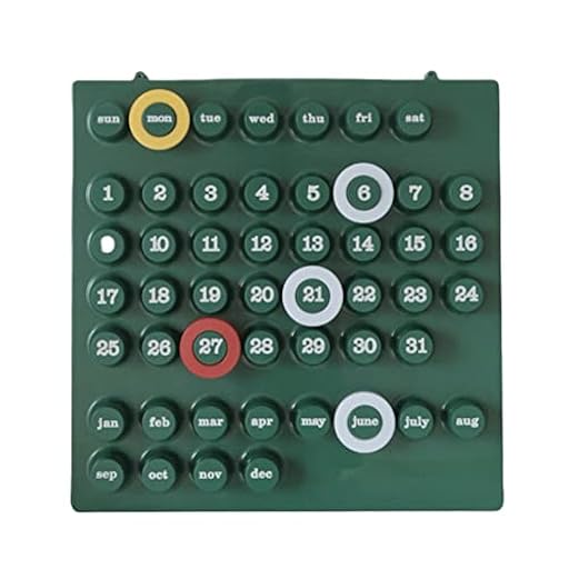 YXWJ 48x49x5,8 cm (18,9x19,3x2,3 Pulgadas) Calendario perpetuo Calendario de Escritorio Simple Calendarios de Escritorio y Suministros Decoración de Pared | Ya disponible en tu tienda friki favorita! En mundofriki.es!