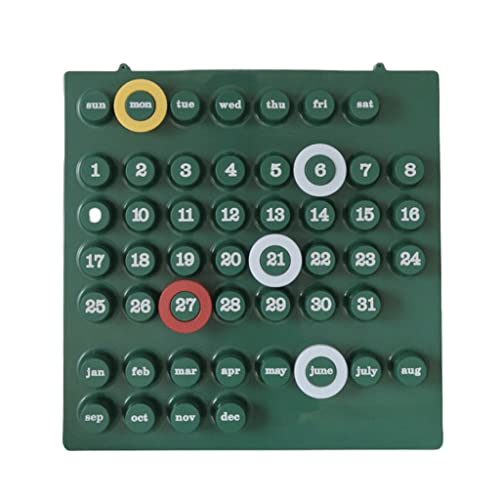 YXWJ 48x49x5.8 cm(18.9x19.3x2.3 in) Calendrier perpétuel Simple Calendrier de Bureau Calendriers et Fournitures de Bureau Décoration Murale