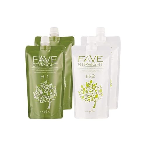 ナプラ フェーブストレート 1剤 H ハードタイプ 400g 2個+2剤 400g 2個 計4個セット ストレートパーマ剤 ストレートパーマ ストレート パーマ ストパー縮毛矯正剤 縮毛矯正 新生部 強いクセ 強いくせ 強い癖 強いクセ毛 強いくせ毛 強い