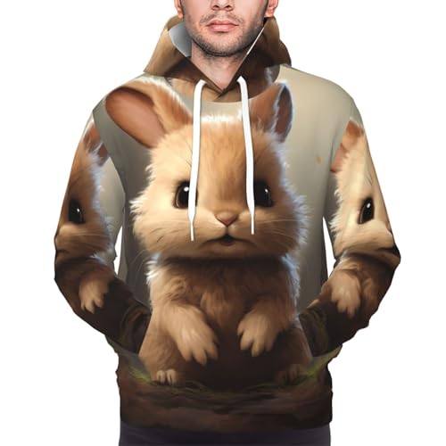 Sweat à capuche lapin homme idéal pour vos trajets décontractés en week-end