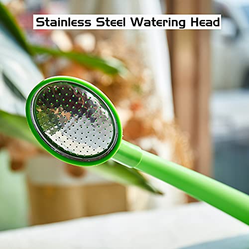 Plastic Watering Can For Indoor & Outdoor Plants 1 Gallon/4-Liter, Ebristar Watering Pot For Garden Flower With Long Spout And Removable 360 Degree Rotation Sprinkler Head, Green #TOP3