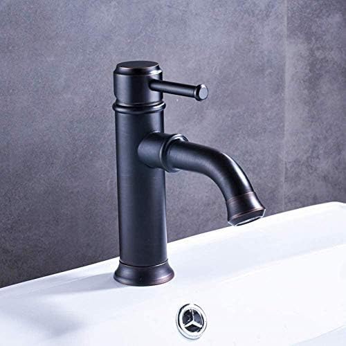 Robinet de lavabo de salle de bain noir pour rénovation rapide sans travaux