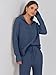 ANRABESS Women Two Piece Outfits Sweater Sets Lounge Waffle Knit Pullover Matching Wide Leg Pants Tracksuit 2025 Fall Fashion Large