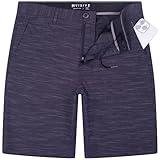 Visive Premium Hybrid Shorts Men Quick Dry Golf Stretch Board Shorts Swim Trunks Summer Big Men Black - 34