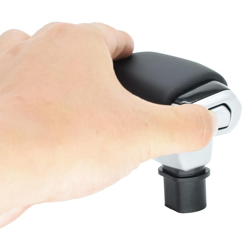 Pomo De Palanca De Cambios Para Opel Mokka 2011-2020 - Negro, Cuero Y ABS, Compatible Con Cajas De 5 Y 6 Velocidades