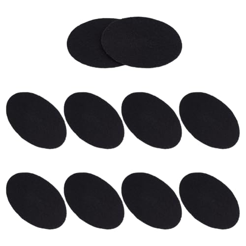 OLYCRAFT 10 Pack Replacement Filters for Portable Range Hoods 4.7 Inch Universal Range Hood Filters Black Carbon Air Filter Activated Charcoal Sponge Filter for Desktop Hood Odor and Grease Removal