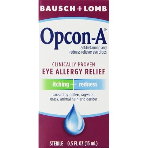 Allergy Eye Drops by Bausch and Lomb, for Itch and Redness Relief, 15 mL Cover