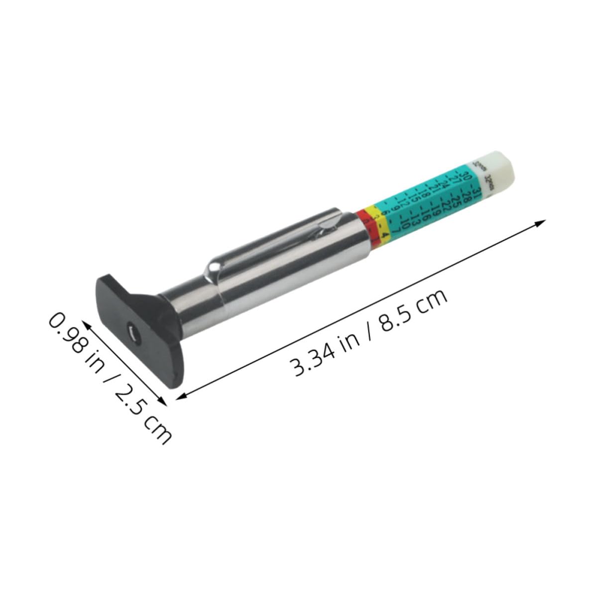 3pcs High Precision Tire Tread Depth Gauge Set Portable Stainless Steel Abs Tire Thread Depth Meter Tool for Accurate Car Maintenance