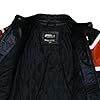 Vintagearc Men's Black & Orange Cowhide Leather Biker Jacket – H-D Inspired Motorcycle Style with Embroidered Logo and Snap Collar (UK, Alpha, 4XL, Regular, Regular) #4