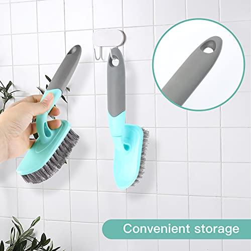 Kufung Bathroom Scrub Brush, Heavy Duty Shower Brush For Cleaning, Comfort Grip Bristle Stiff Scrubber Brush For Bathroom Shower Sink Carpet Floor (9 Inch, Blue) #TOP4