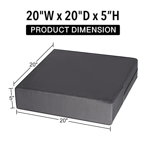 Tromlycs Recliner Chair Foam Pillows Seat Cushions For Elderly Extra Large Thick Pads For Seniors 20 X 20 X 5 Inch Gray For Sitting #TOP1