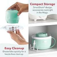 Dash My Mug Ice Cream Maker 2 Pack Bundle, Half-Pint Freezer Mugs, Aqua — image 7