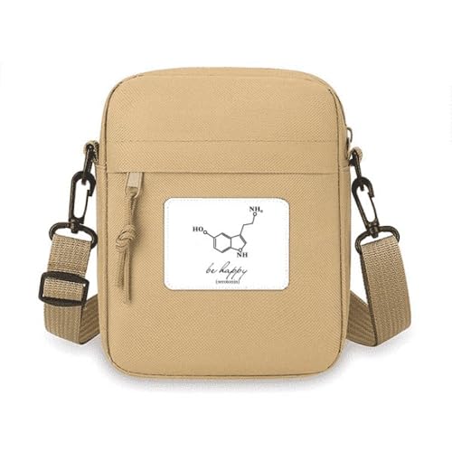 Materiale: nylon Happy Happiness - Borsa a tracolla strutturale per cellulare, borsetta a tracolla, mini borsa a tracolla