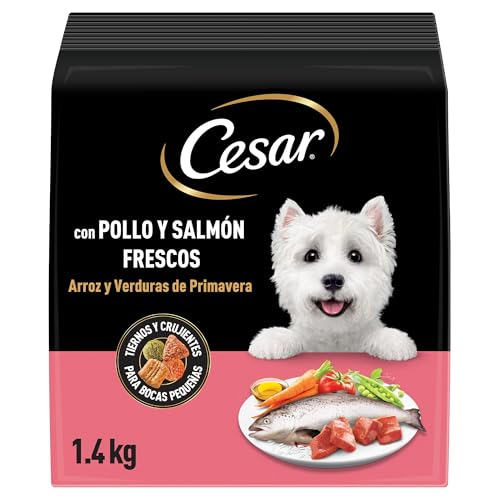 Cesar Alimento seco Perro Adulto con Pollo, salmón y Verduras 5 x 1.4kg