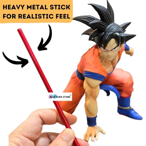 Image of Blue Aura Anime Action Figure | Big Haevy Size | Height - 17cm Collectible Multicolour PVC | Go-k Bent Heavy