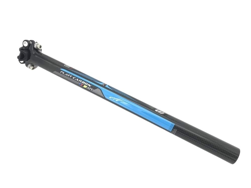 JIASHUNHE Bike Seat Post Full Carbon MTB Bike Seatpost Seat Tube Road Bicycle Mountain 27.2/30.8/31.6 X 400mm(Blue31.6X400)