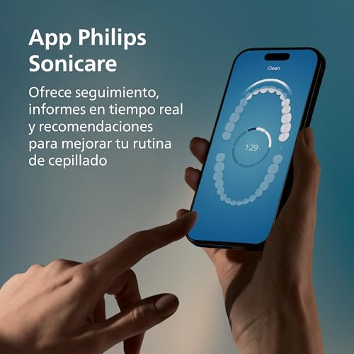 Miniatura 7 de Philips Sonicare DiamondClean Smart 9400 cepillo dental eléctrico, sónico con aplicación, sensor de presión, 4 modos de cepillado y 3 niveles de intensidad, negro, modelo HX9918/89