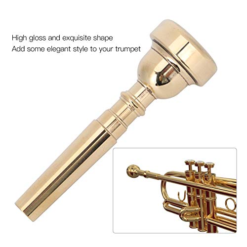 Metal Trumpet Mouthpiece, Gold Bb Tone Trumpet Mouthpiece - Image 2