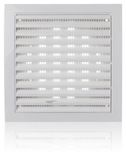 Ø 125mm Griglia Ventilazione Regolabile in Plastica ABS Bianca con
