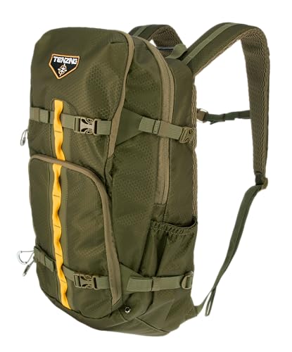 Image of TENZING 1200 Whitetail Day Pack, Olive Green | Hydration Bladder Compatible Ultra-Durable Camo Hunting Backpack with 4 Compartments & 11 Pockets