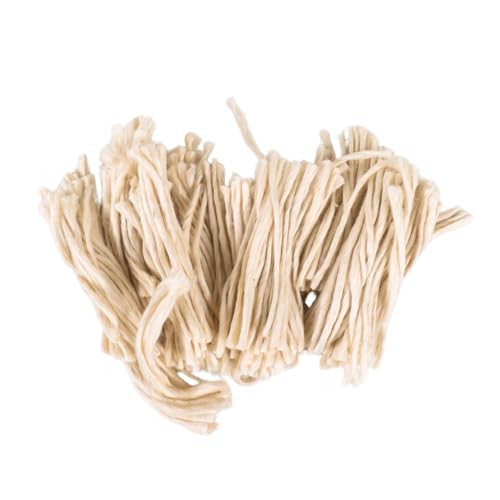Image of Handmade Round Long Cotton Wicks, Lambi Diya Batti | Pack of 1000 Wicks | Perfect for Pooja, Aarti, Navratri, Home Decor, Meditation & Spiritual Prayers