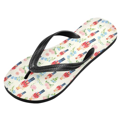 Burbuja Nutcracker Flip Flops for Women Men, Soft Thong Sandals Rubber Slippers for Pool Beach Essentials2