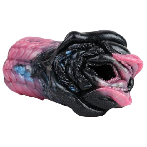 Alien Masturbator - Sex Spielzeug für die Männer, 3 Arten der Masturbation - Oralsex Muschifick & Fußjob Masturbieren für Männer, Silikon Taschenmuschi Monster Pocket Pussy Sexspielzeug (Muschifick)