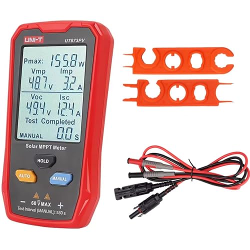 UT673PV Solar Panel Tester, Photovoltaic Multimeter 800W, Solar M...