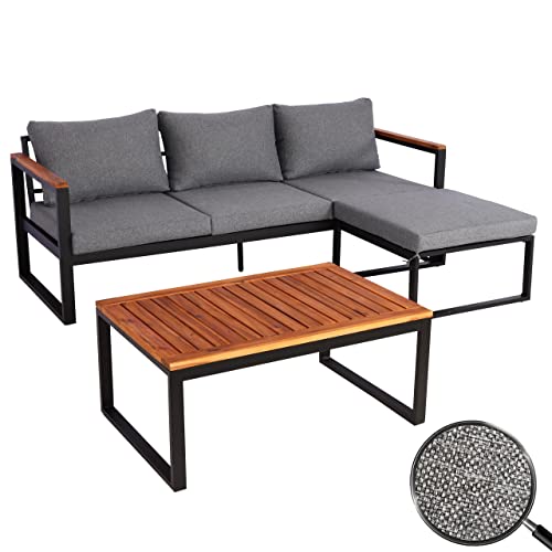 Mendler Garten-Garnitur HWC-L26b, Gartenlounge Sitzgruppe Lounge-Set Sofa,...