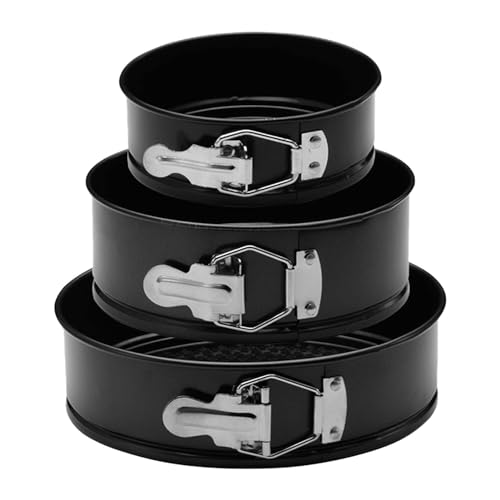 Springform Cake Pan Set Of 3 (5 7 9 Inch), Round Cheesecake Pan Nonstick Baking Pans Spring Form Cake Mold Baking Tool For Cheesecake, Tier Wedding Cakes