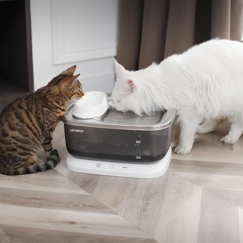 AstroPet 5 Stück Ersatzfilter für Poseidon Katzenbrunnen 7L - Dreifach-Filtersystem mit Aktivkohle, Ionenaustauschharz und Mikroporenvlies