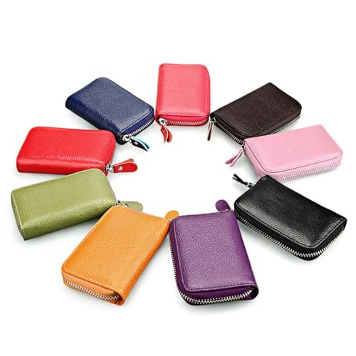 Fashion Accordion Card Holder Card Holder Card Holder Multi-Color Optional Anti-Theft Simple Wallet(Silve)3