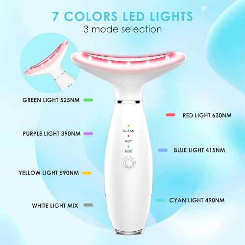 Doset D-W04 Anti 𝖶rinkles Facial Massager Red-Light-Therapy-For-Face And Neck thumb #1