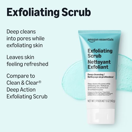 Image of Amazon Essentials Deep Cleansing Exfoliating Scrub, 5 Ounces, 1-Pack (Previously Amazon Basics)