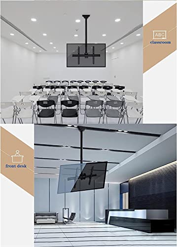 Support de plafond TV 32-80 pouces rotatif à 360 inclinable et réglable - 8