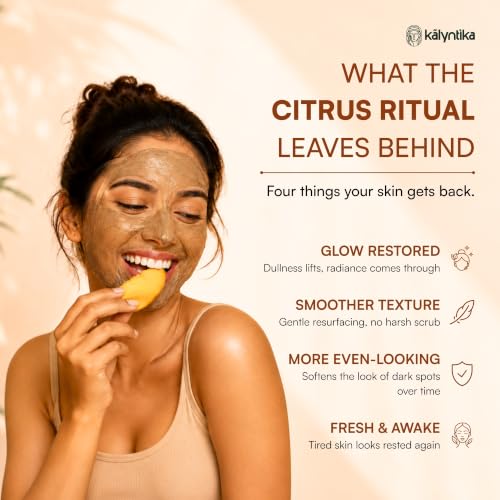 Image of Kalyntika Citrus Radiance De Tan Face Mask & Pack for Glowing Skin 1x50g