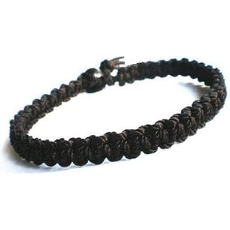 Handmade Black On Black Hemp Bracelet