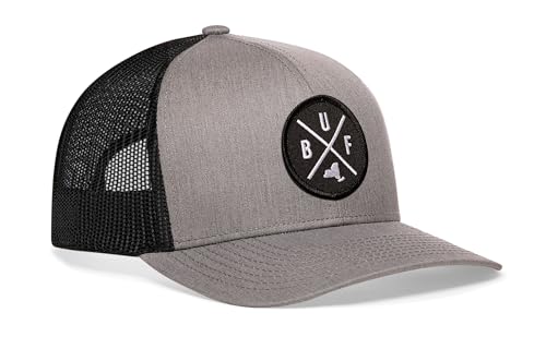 Image of HAKA State City Trucker Hat for Men & Women, Adjustable Baseball Hat, Mesh Snapback, Sturdy Outdoor Black Golf Hat